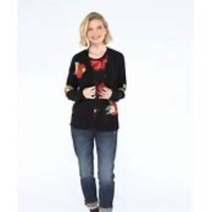 Cabi M Coming Up Roses Cardigan